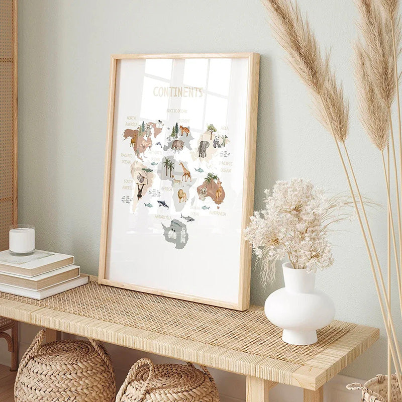 Affiches Carte du Monde Enfant