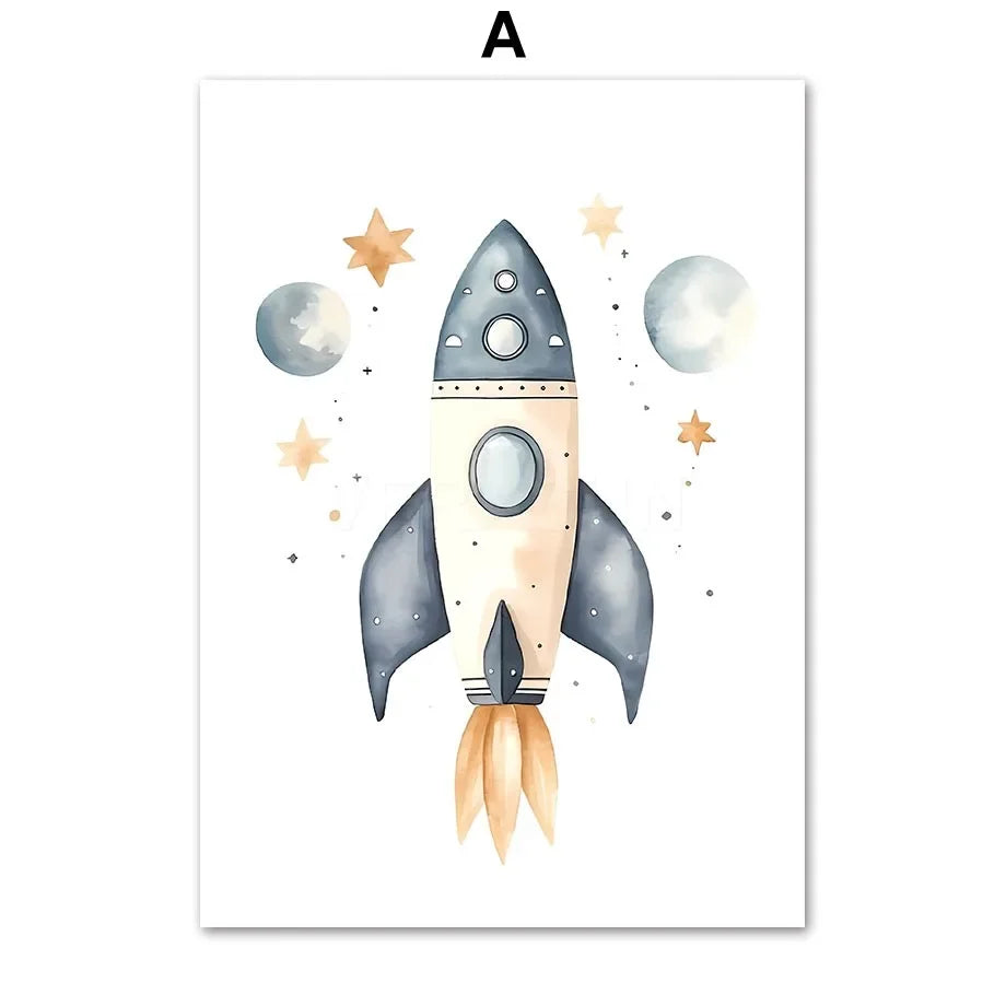Affiches Enfant Astronautes