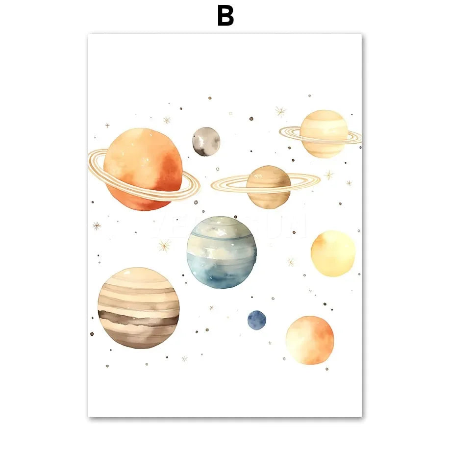 Affiches Enfant Astronautes