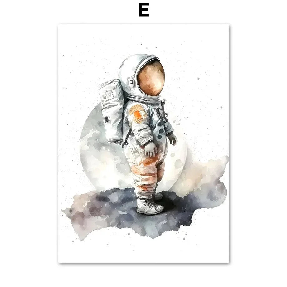 Affiches Enfant Astronautes