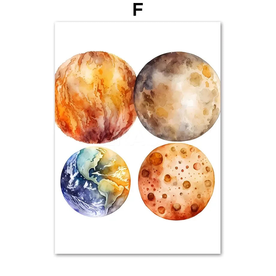 Affiches Enfant Astronautes