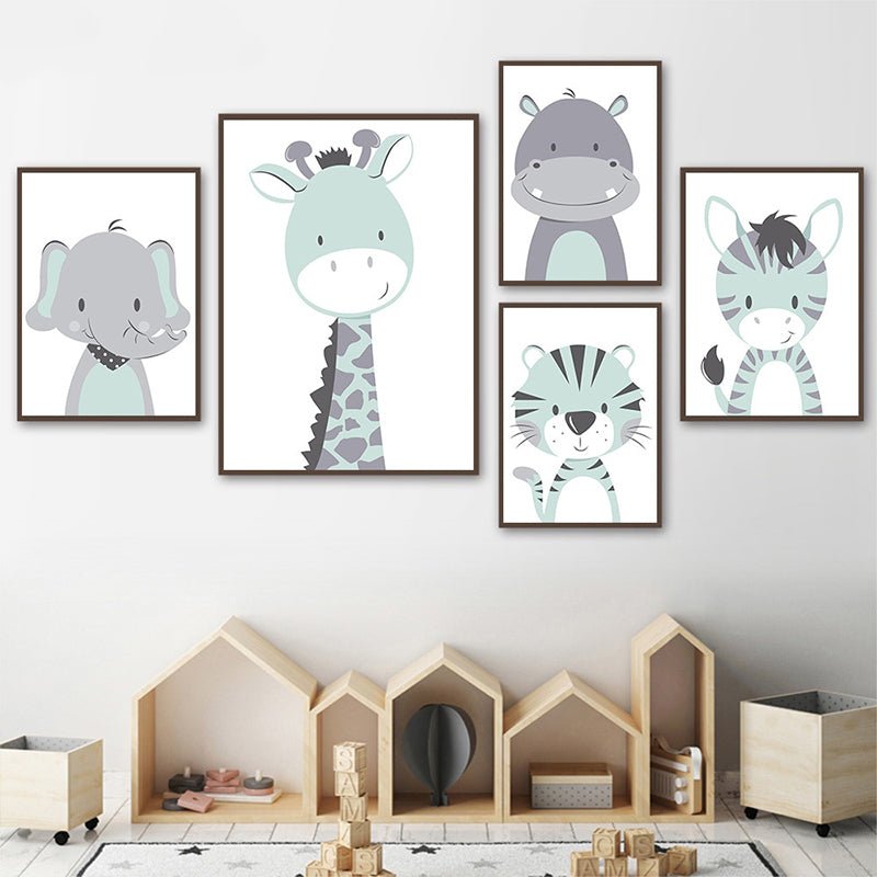 Affiche animaux bébé - 21x30cm