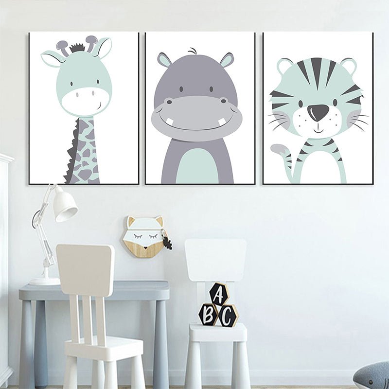 Affiche animaux bébé - 21x30cm