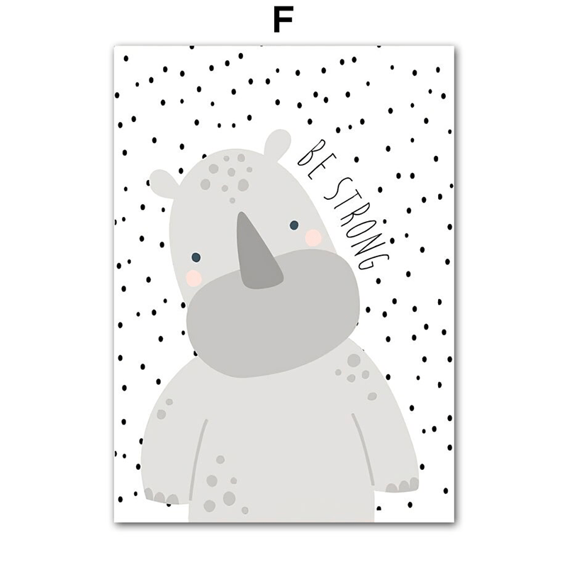 Affiche animaux enfant - F