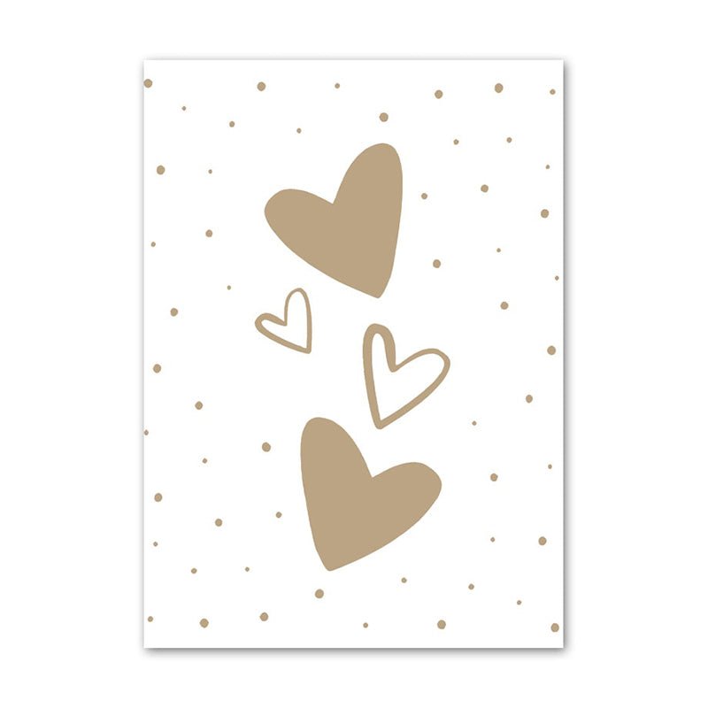 Affiche bébé beige - 15x20 cm