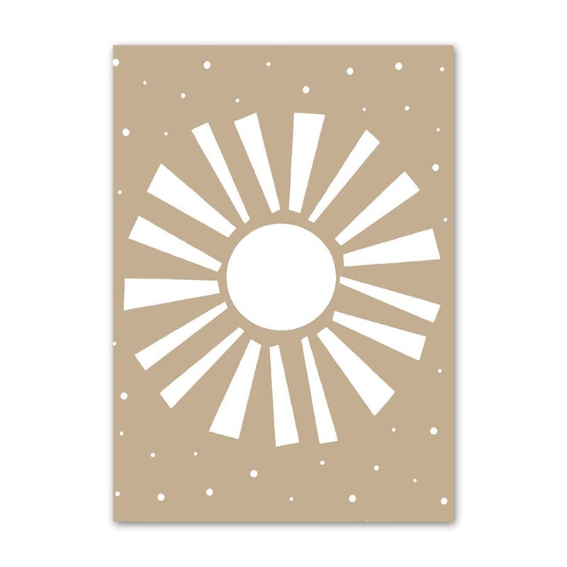 Affiche bébé beige - 15x20 cm