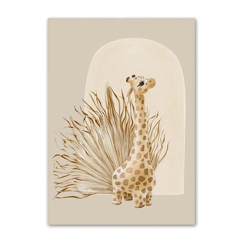 Affiche bébé beige - 15x20 cm