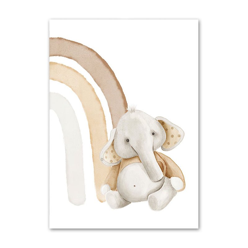 Affiche bébé beige - 15x20 cm