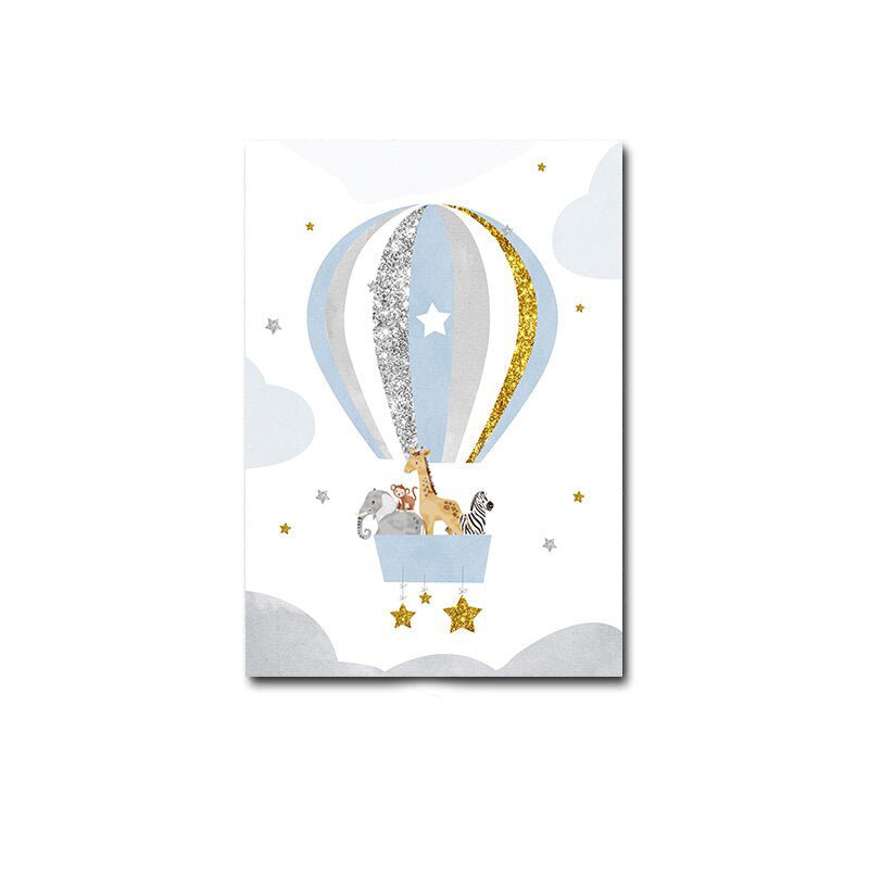 Affiche bébé bleu - 15x20cm