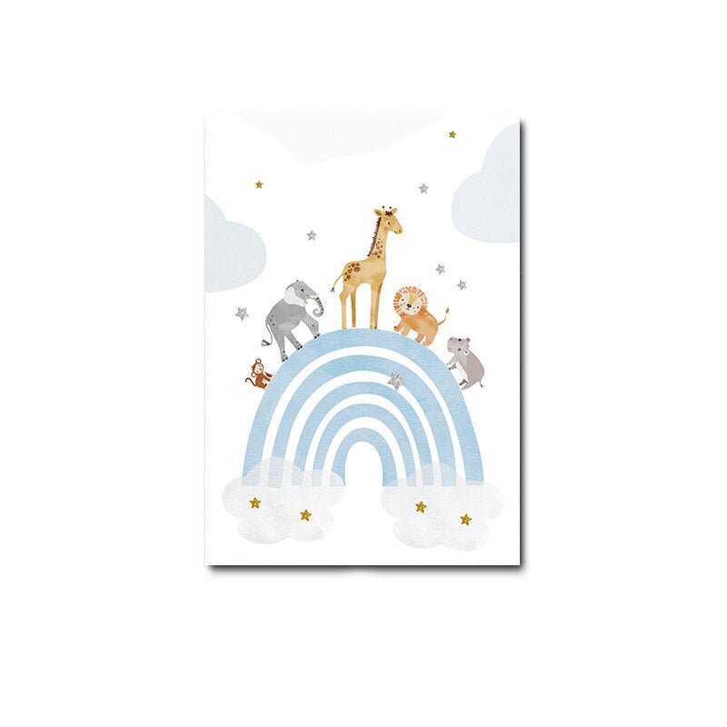 Affiche bébé bleu - 15x20cm