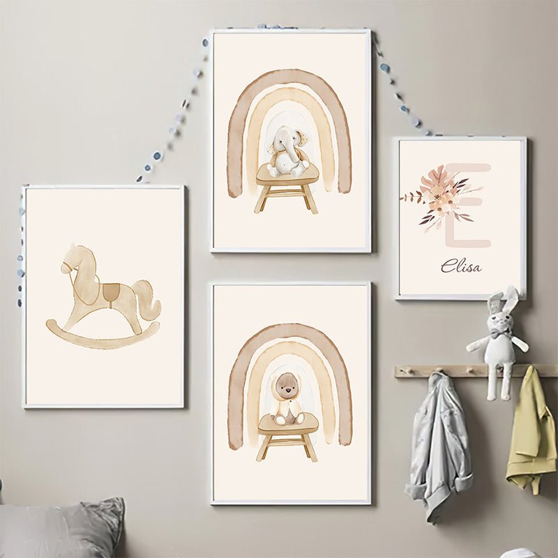 Affiche bébé nounours - 15x20 cm