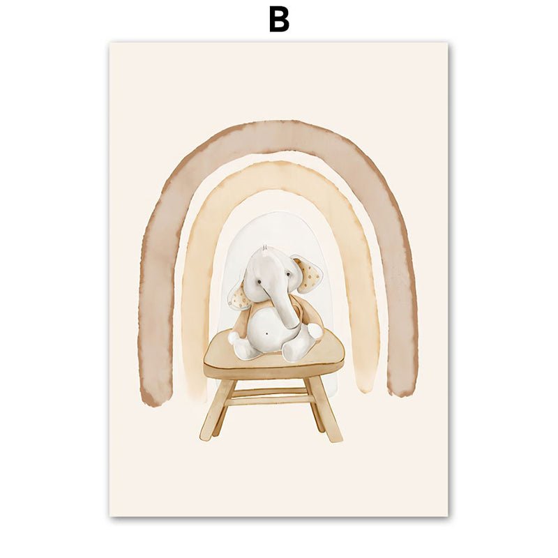 Affiche bébé nounours - 15x20 cm