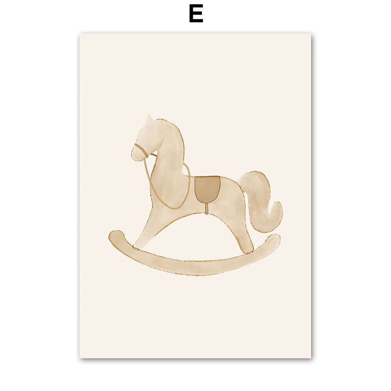 Affiche bébé nounours - 15x20 cm