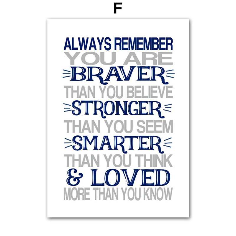 Affiche chambre enfant - F