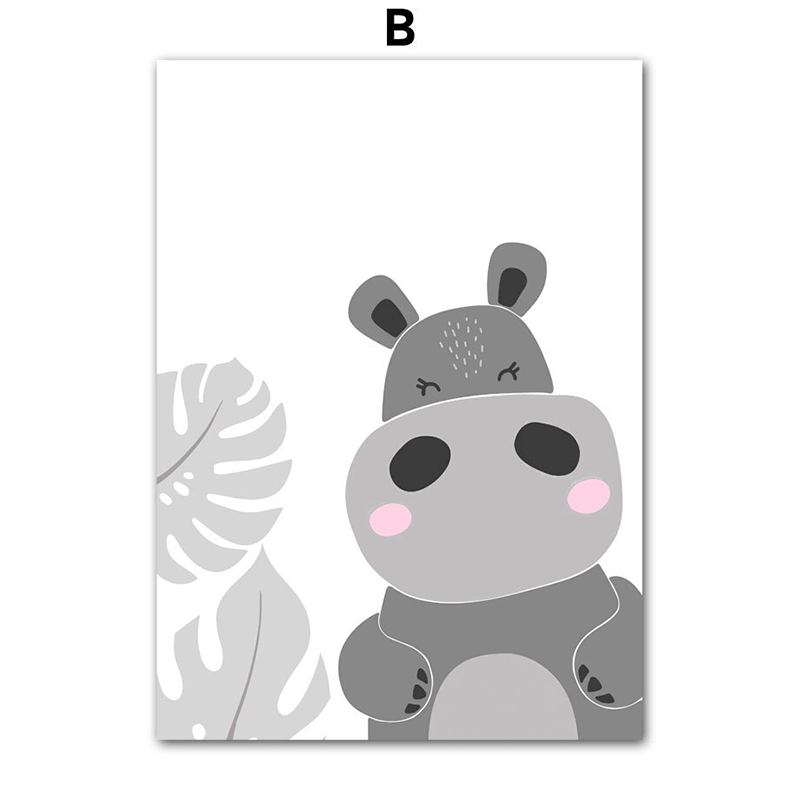 Affiche enfant animaux - B