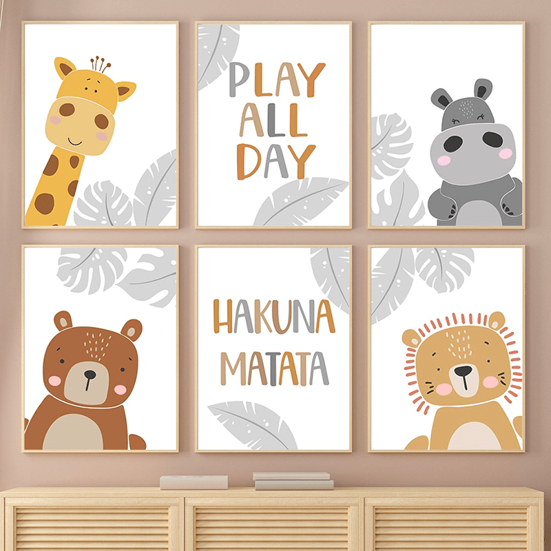 Affiche enfant animaux - A