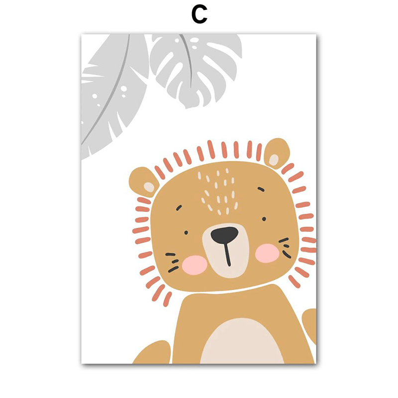 Affiche enfant animaux - C