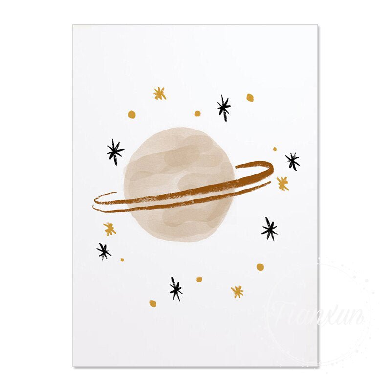 Affiche enfant Espace - 21x30cm
