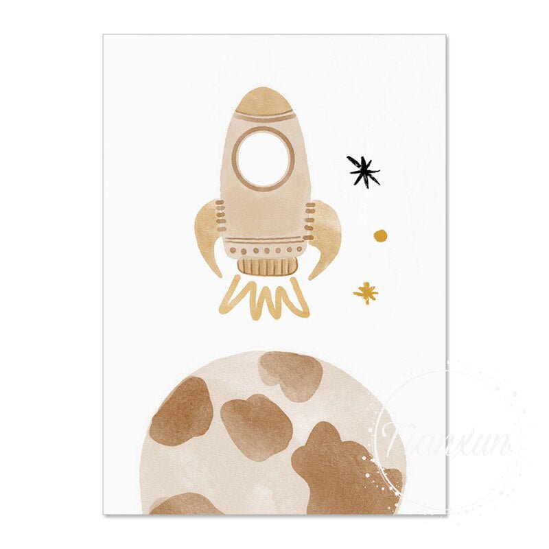 Affiche enfant Espace - 21x30cm