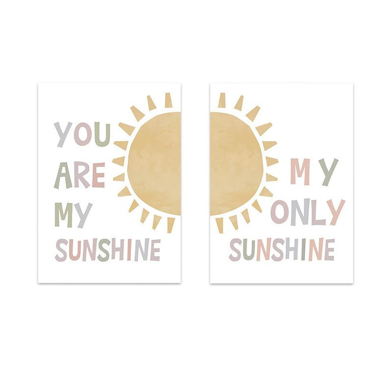 Affiche enfant soleil - 21X30cm