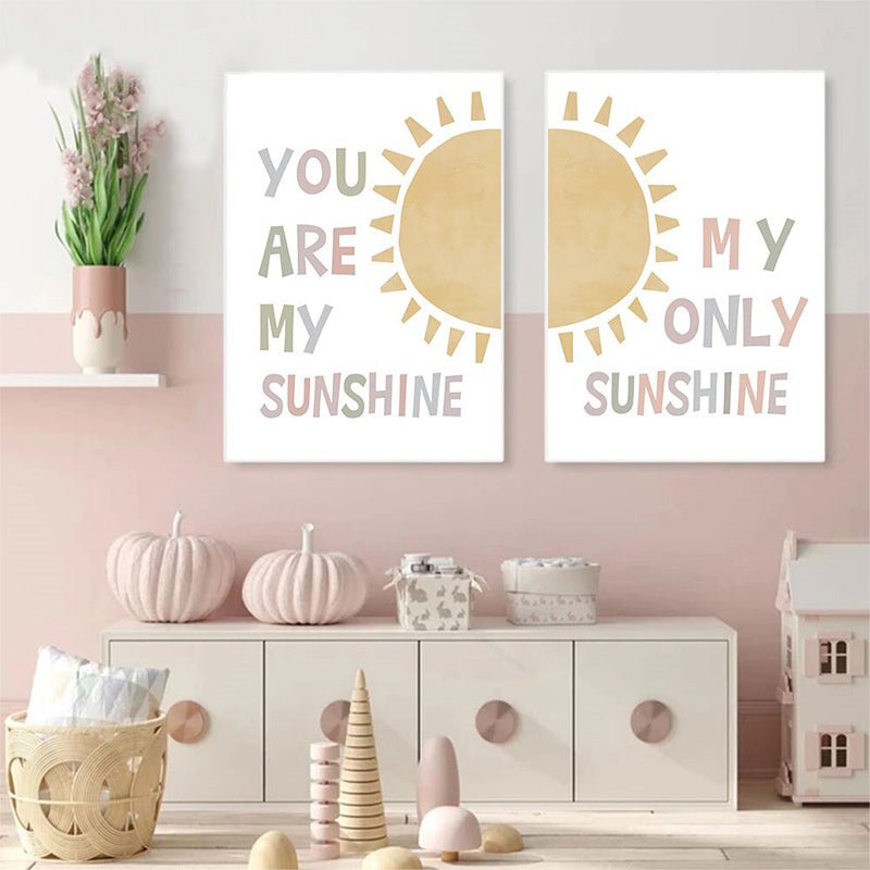 Affiche enfant soleil - 21X30cm