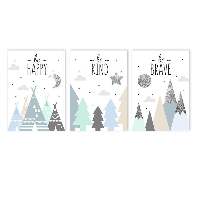 Affiches bébé garçon - 15x20cm