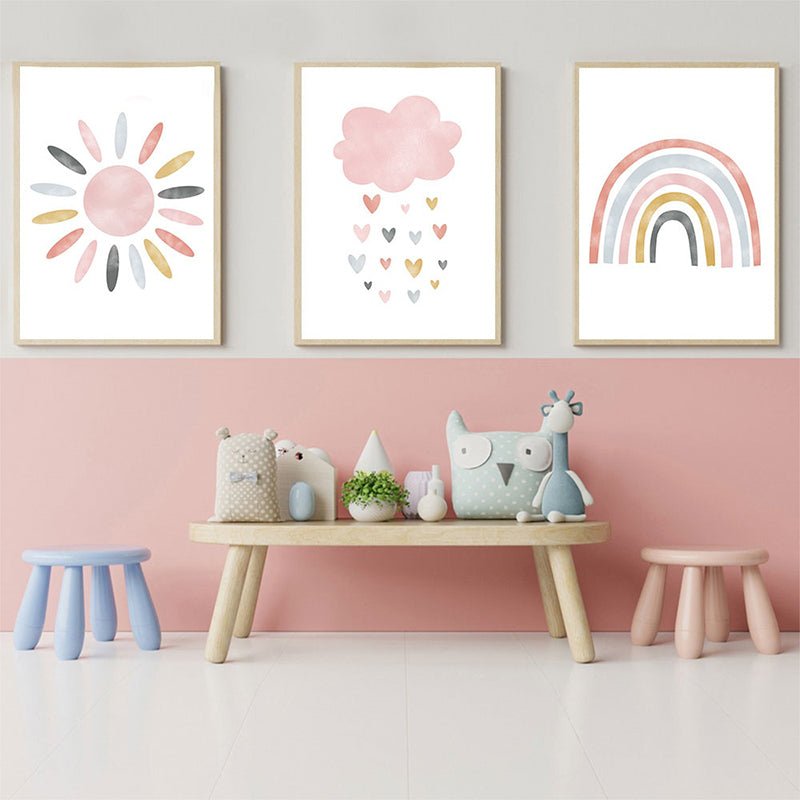 Affiches enfant arc-en-ciel - 21x30cm
