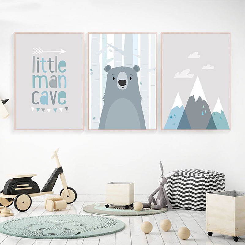 Affiches enfant montagnes - 21x30cm
