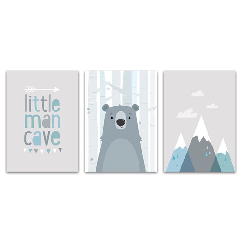 Affiches enfant montagnes - 21x30cm