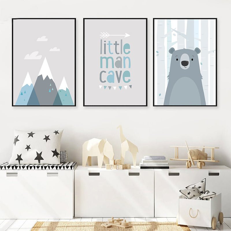 Affiches enfant montagnes - 21x30cm