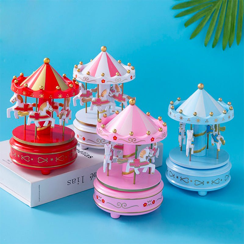 Carrousel musical enfant - Rose