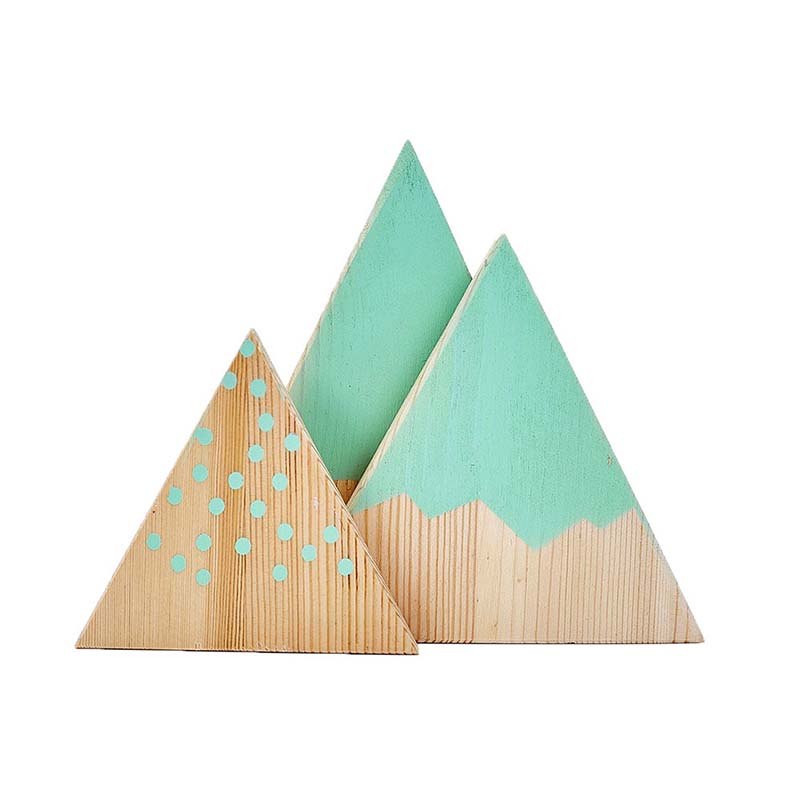 Déco montagnes enfant - Vert