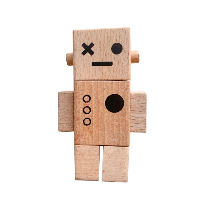 Déco robot enfant - Bois