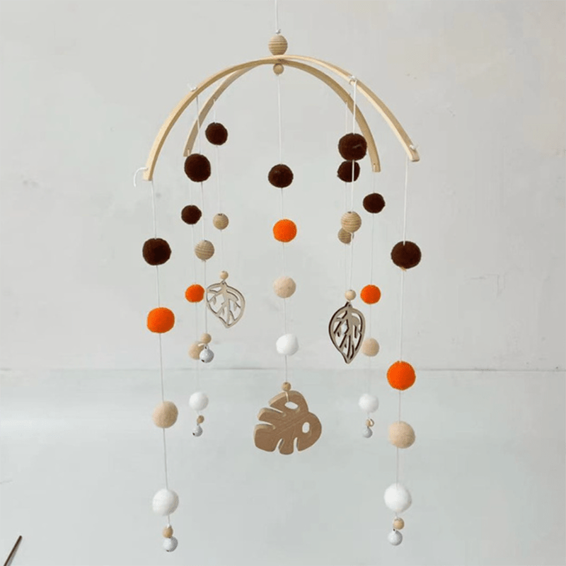 Mobile Bébé en Bois avec Perles