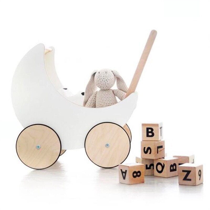 Poussette enfant bois -