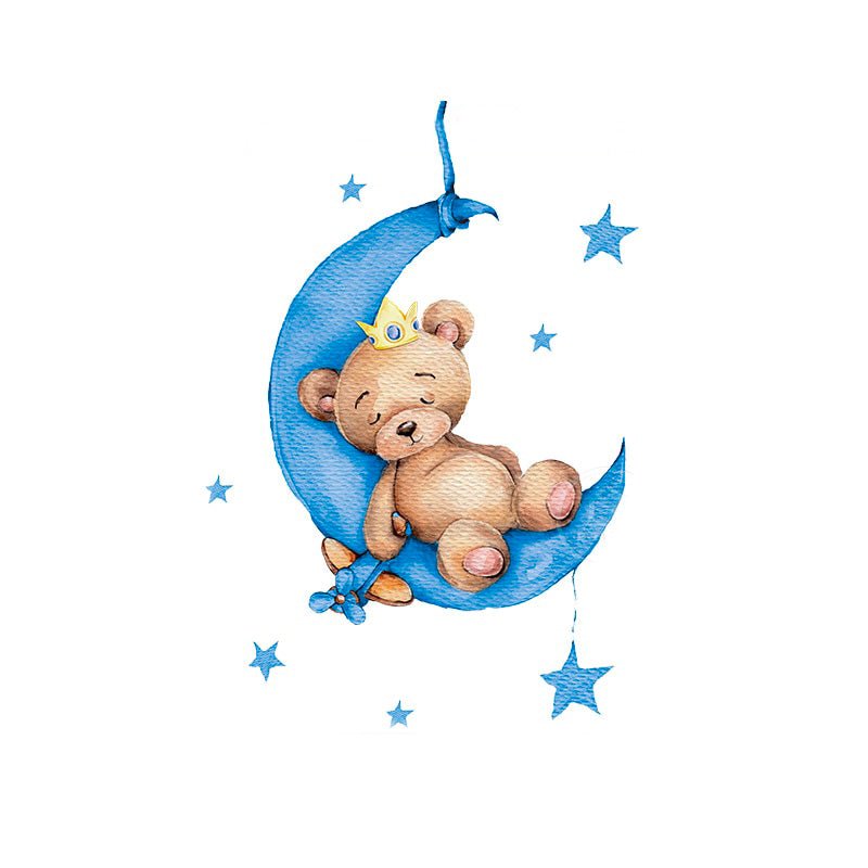 Sticker chambre bébé - Bleu