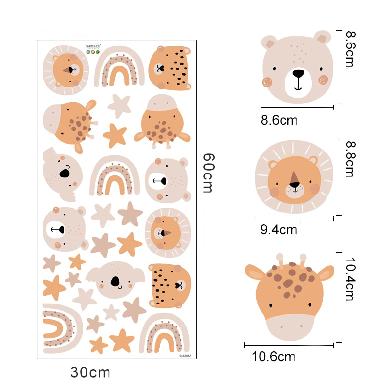 Stickers enfant animaux -