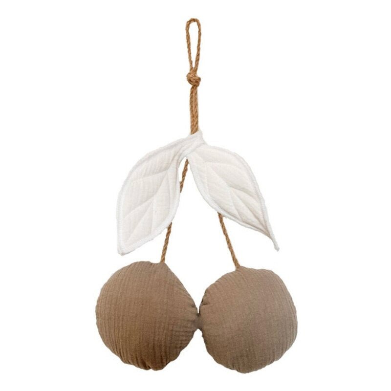 Suspension en tissus cerise - Gris