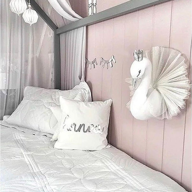 Suspension murale cygne - Blanc