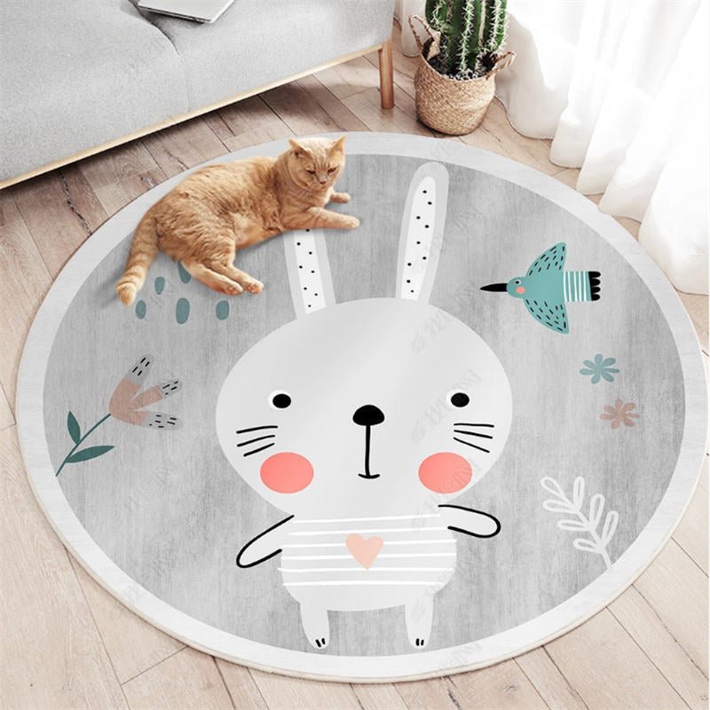 Tapis enfant lapin - 100cm