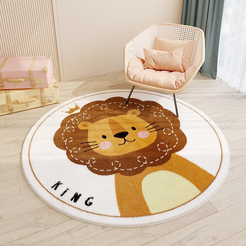 Tapis enfant lion - 80 cm