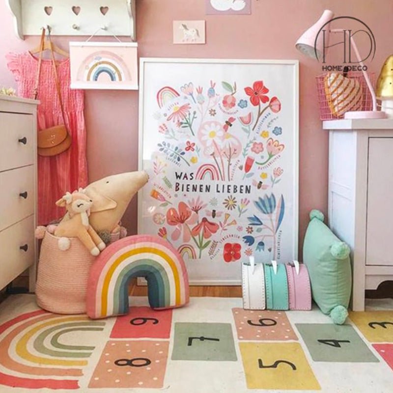 Tapis enfant marelle - 120x160cm