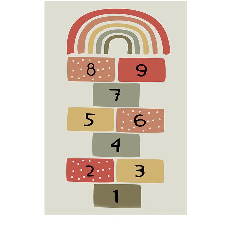 Tapis enfant marelle - 120x160cm