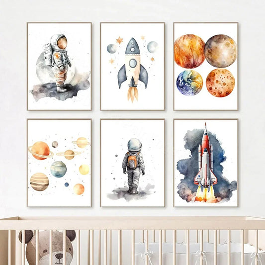 Affiches Enfant Astronautes