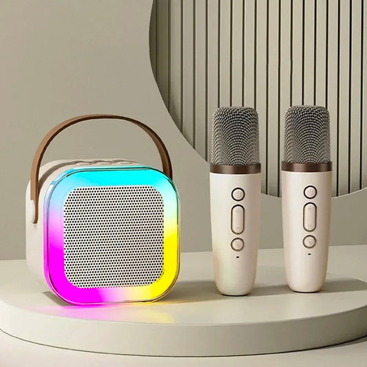 Mini Karaoké Bluetooth Portable Enfant avec Micros