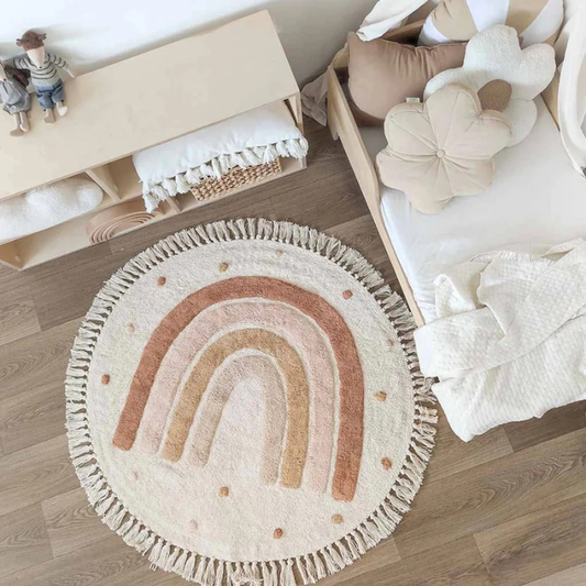 Tapis arc-en-ciel enfant