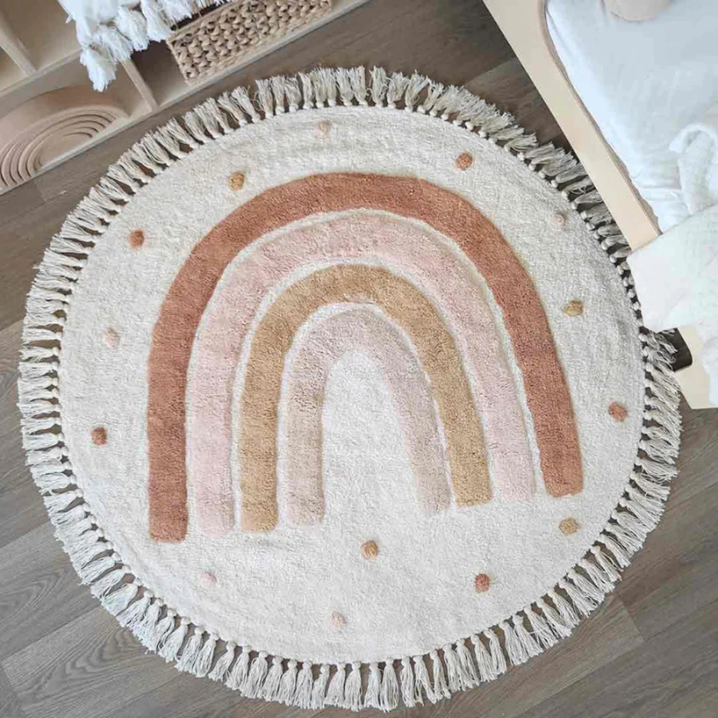 Tapis arc-en-ciel enfant