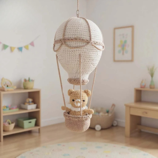 Montgolfière déco murale enfant