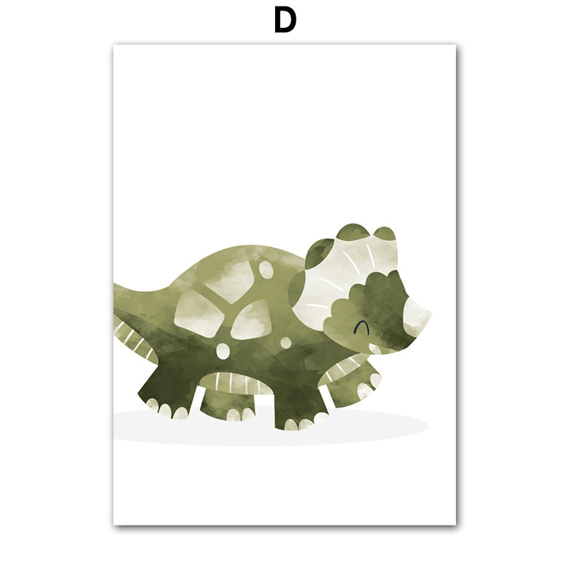 Affiche dinosaures enfant - D