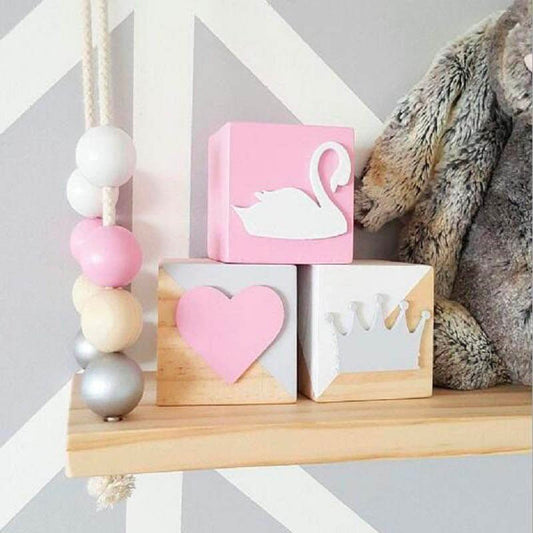 Cubes chambre garçon - Cygne couronne